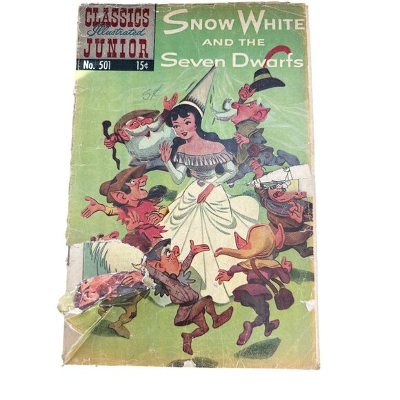 Classics Illustrated Junior #501 Snow White And The Seven Dwarfs Comic 1953 - Picture 1 of 5